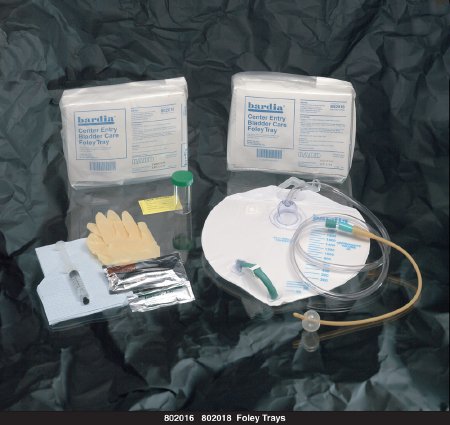 Tray Foley Catheter Indwelling Bardia® Foley 18  .. .  .  